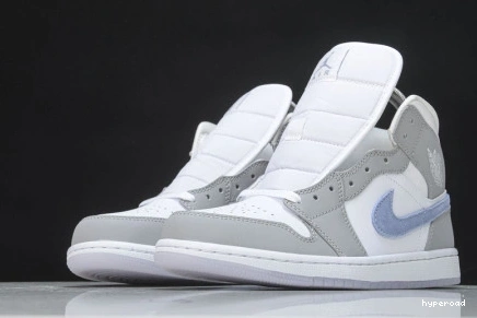 Hyperoad Jordan 1 Air Aluminum Grey Wolf Mid 0813